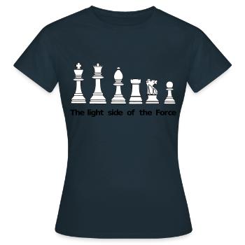 The Light Side of the Force - Frauen T-Shirt - Navy - Vorne - AI Model Female 172 dark (172cm)