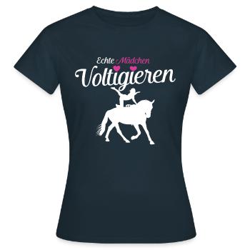 Voltige - Vraies Filles - T-shirt Femme - marine - Devant - AI Model Female 172 dark (172cm)
