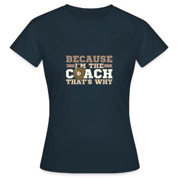 Baseball Catcher USA Handschuhe Ball Spruch - Frauen T-Shirt - Navy - Vorne - AI Model Female 172 dark (172cm)