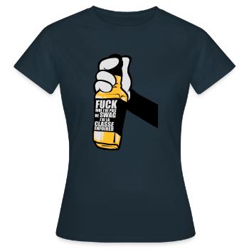 Hand Fuck Swag - T-shirt Femme - marine - Devant - AI Model Female 172 dark (172cm)