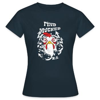 Trouvez Mucked Mind - T-shirt Femme - marine - Devant - AI Model Female 172 dark (172cm)