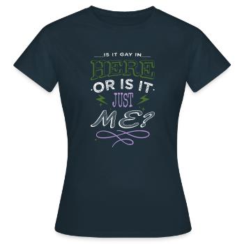 Super 30e anniversaire Geek Social Justice - T-shirt Femme - marine - Devant - AI Model Female 172 dark (172cm)