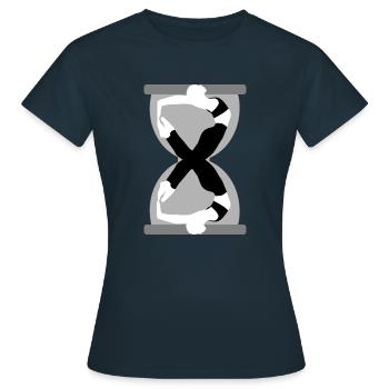 Sablier - T-shirt Femme - marine - Devant - AI Model Female 172 dark (172cm)
