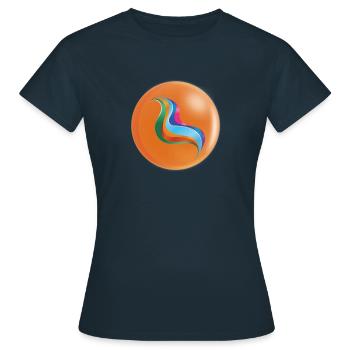 ME Orange - T-shirt Femme - marine - Devant - AI Model Female 172 dark (172cm)