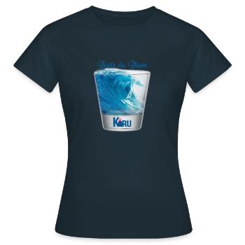 Karu Rum Route - Women's T-Shirt - navy - Front - AI Model Female 172 dark (172cm)