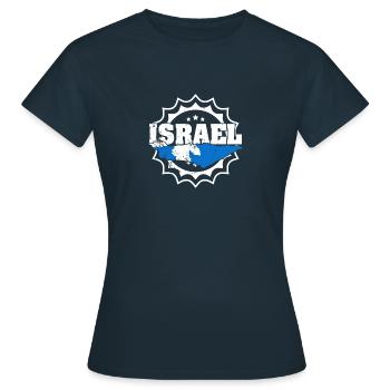Origine Israël Moyen-Orient Voyage israélien - T-shirt Femme - marine - Devant - AI Model Female 172 dark (172cm)