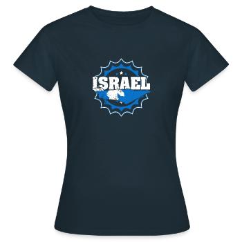 Origine Israël Moyen-Orient Voyage israélien - T-shirt Femme - marine - Devant - AI Model Female 172 dark (172cm)