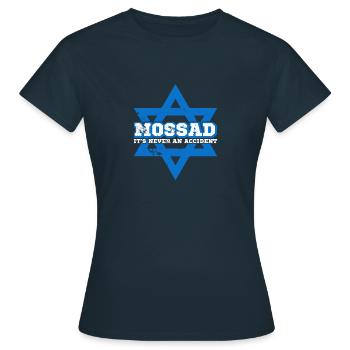 Israël Mossad Étoile de David Armée IFD Moyen-Orient - T-shirt Femme - marine - Devant - AI Model Female 172 dark (172cm)