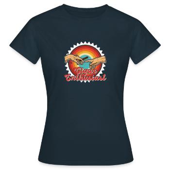 Smoking Smoking Cigar Cigar Tobacco Smoking - Women's T-Shirt - navy - Front - AI Model Female 172 dark (172cm)