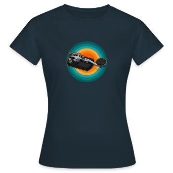 Radio Radio Morse Morse Radio Physique - T-shirt Femme - marine - Devant - AI Model Female 172 dark (172cm)