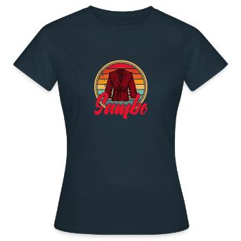 Sambo Self Défense Art Martial Sport Fighter - T-shirt Femme - marine - Devant - AI Model Female 172 dark (172cm)