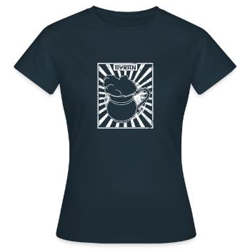 Ayran Getränk Kuhmilch Türkei Türkisch National - Frauen T-Shirt - Navy - Vorne - AI Model Female 172 dark (172cm)