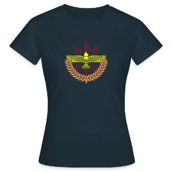 Aramäische Sprache Naher Osten Aramäer - Frauen T-Shirt - Navy - Vorne - AI Model Female 172 dark (172cm)