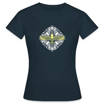 Naher Osten Geschichte Aramäer Syrien Antike - Frauen T-Shirt - Navy - Vorne - AI Model Female 172 dark (172cm)