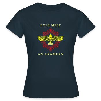 Aram Damaskus Naher Osten Geschichte Syrien - Frauen T-Shirt - Navy - Vorne - AI Model Female 172 dark (172cm)