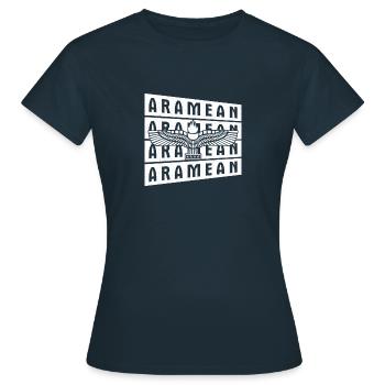 Syrien Naher Osten Antike Aramäische Aramäer - Frauen T-Shirt - Navy - Vorne - AI Model Female 172 dark (172cm)
