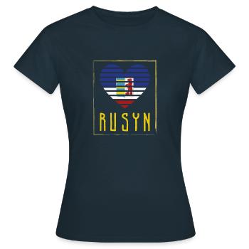 Rusyn Kiewer Rus Slawen Herkunft Karpaten - Frauen T-Shirt - Navy - Vorne - AI Model Female 172 dark (172cm)