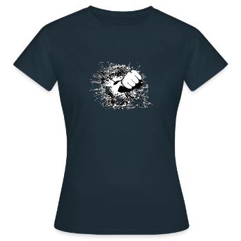 poing - T-shirt Femme - marine - Devant - AI Model Female 172 dark (172cm)