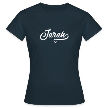 Sara - Frauen T-Shirt - Navy - Vorne - AI Model Female 172 dark (172cm)