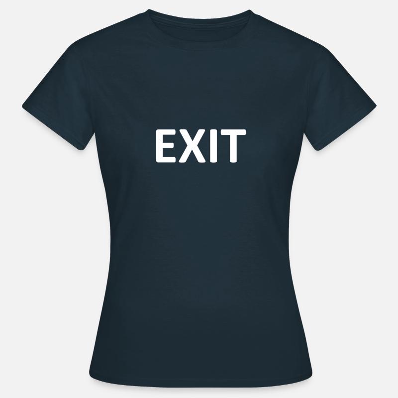 Exit - Women's T-Shirt - navy