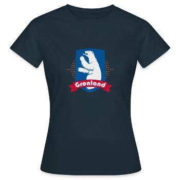 Grönland Dänemark Inuit Religion Thulemand - Frauen T-Shirt - Navy - Vorne - AI Model Female 172 dark (172cm)