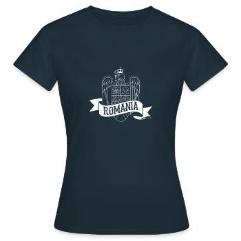 Romania History National colours Balkans - Women's T-Shirt - navy - Front - AI Model Female 172 dark (172cm)