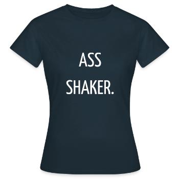 -Shaker - Frauen T-Shirt - Navy - Vorne - AI Model Female 172 dark (172cm)