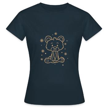 Cuddly panda - Women's T-Shirt - navy - Front - AI Model Female 172 dark (172cm)