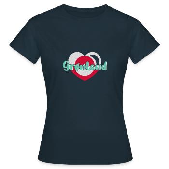 Grönland Kunst Religion Tupilaq Dänemark - Frauen T-Shirt - Navy - Vorne - AI Model Female 172 dark (172cm)