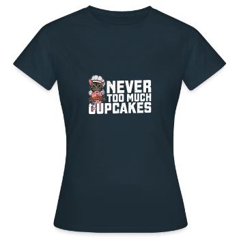 Hobby Baker Cat Cake Dessert Cuisson - T-shirt Femme - marine - Devant - AI Model Female 172 dark (172cm)
