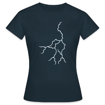 Blitz - Frauen T-Shirt - Navy - Vorne - AI Model Female 172 dark (172cm)