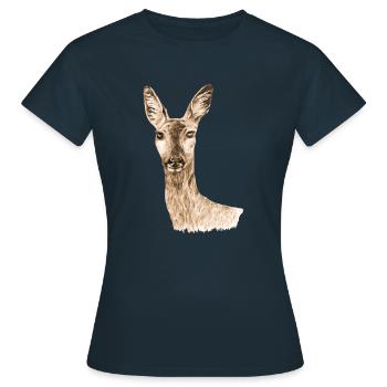 Sarna - Frauen T-Shirt - Navy - Vorne - AI Model Female 172 dark (172cm)