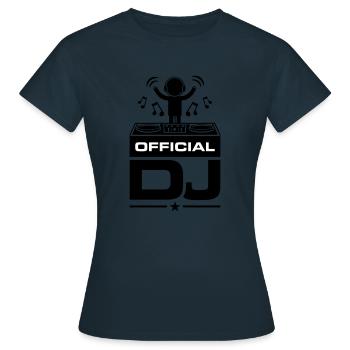 Dj Turntables - Frauen T-Shirt - Navy - Vorne - AI Model Female 172 dark (172cm)