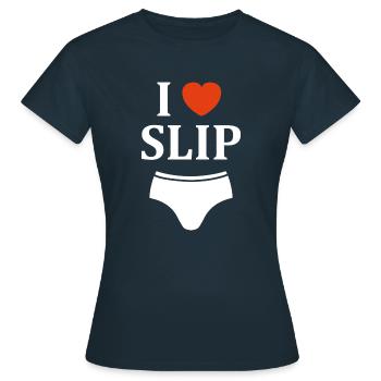 Slip - T-shirt Femme - marine - Devant - AI Model Female 172 dark (172cm)