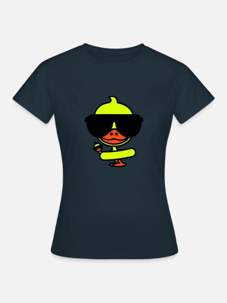 Canard frais en vacances - T-shirt Femme - marine