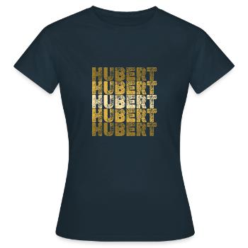 Hubert als Wurzeln - Frauen T-Shirt - Navy - Vorne - AI Model Female 172 dark (172cm)