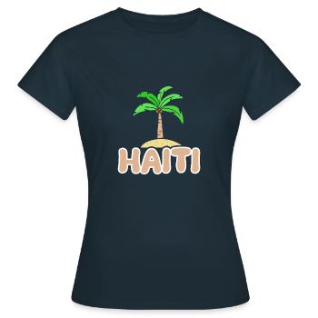 Haïti comme Haïti - T-shirt Femme - marine - Devant - AI Model Female 172 dark (172cm)