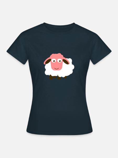 Schaf, Sheep - Frauen T-Shirt - Navy