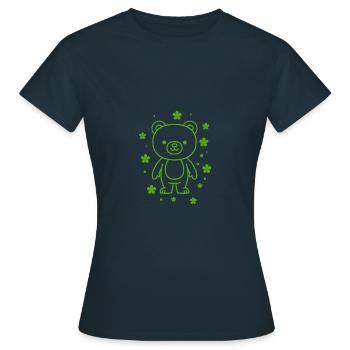 Nounours - T-shirt Femme - marine - Devant - AI Model Female 172 dark (172cm)