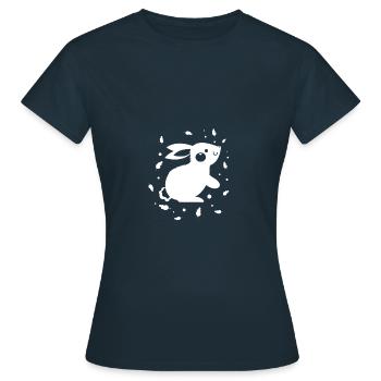 Rabbit Rabbit Nature Conservation - Women's T-Shirt - navy - Front - AI Model Female 172 dark (172cm)