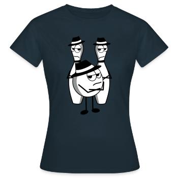 mafia - Frauen T-Shirt - Navy - Vorne - AI Model Female 172 dark (172cm)
