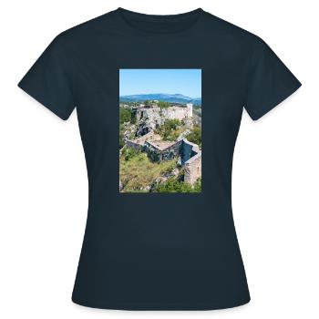 Festung Knin (Kninska tvrđava) Kroatien - Frauen T-Shirt - Navy - Vorne - AI Model Female 172 dark (172cm)