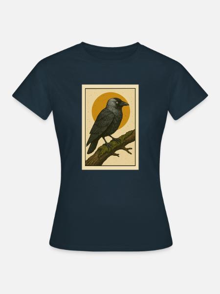 Kaukrähe Dohle - Frauen T-Shirt - Navy