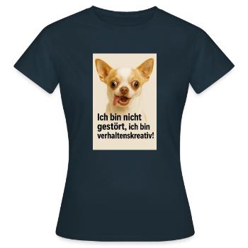 Nicht gestört, individuell mit Carakter - Frauen T-Shirt - Navy - Vorne - AI Model Female 172 dark (172cm)