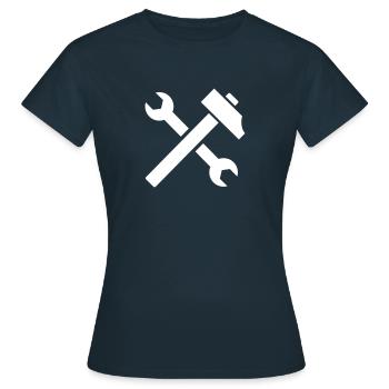Outil - T-shirt Femme - marine - Devant - AI Model Female 172 dark (172cm)