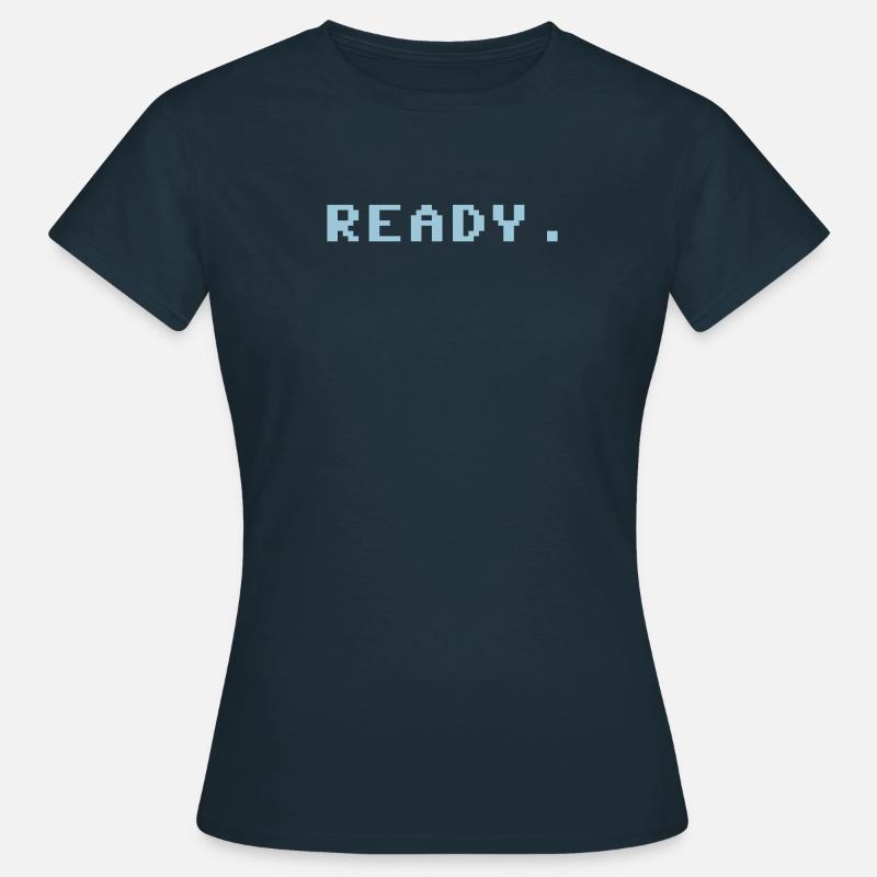 ready. * Flat * C64 * C 64 * - Frauen T-Shirt - Navy