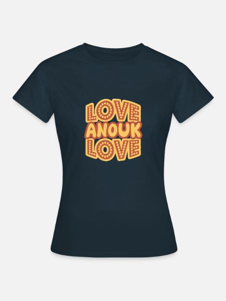 Vorname Anouk - Frauen T-Shirt - Navy