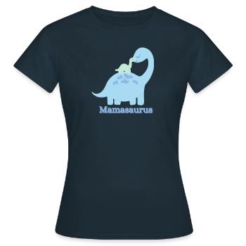 Mamasaurus - Frauen T-Shirt - Navy - Vorne - AI Model Female 172 dark (172cm)