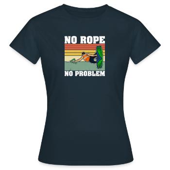 Water ski skilift Wakeboarder wakeboarding - Frauen T-Shirt - Navy - Vorne - AI Model Female 172 dark (172cm)