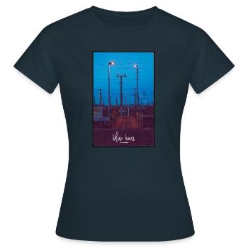 blue hour - Women's T-Shirt - navy - Front - AI Model Female 172 dark (172cm)
